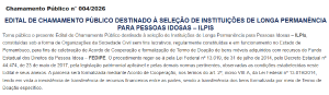 Secretaria de Justiça de PE lança Edital de chamamento público